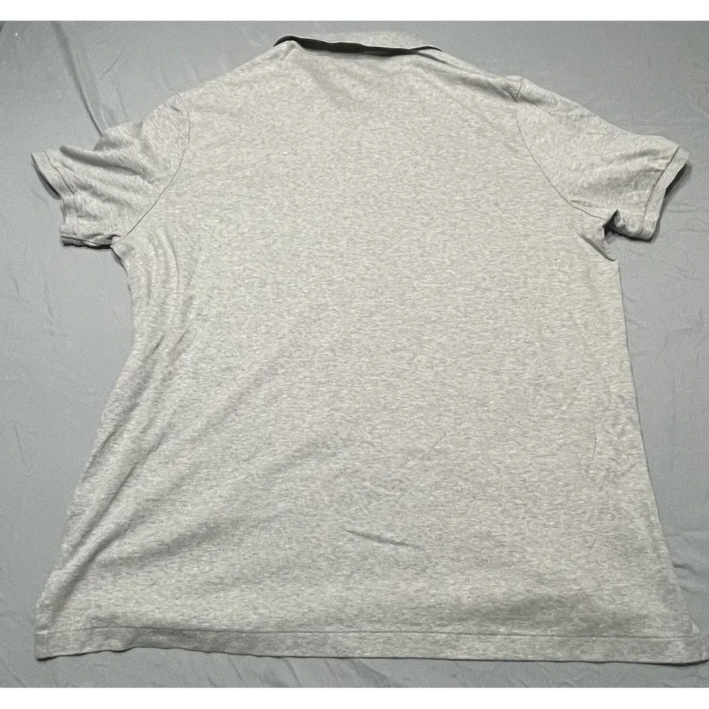 Ralph Lauren Polo Shirt Mens 2XL Gray 100%‎ Cotton Pique Knit Golf